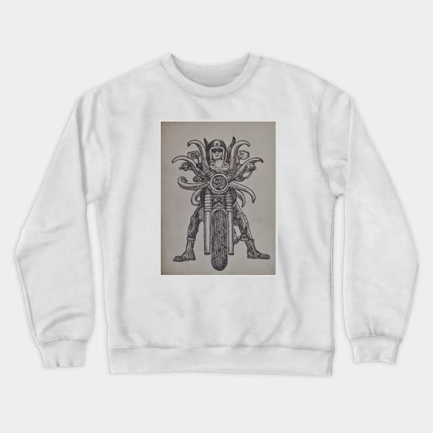 Motorcyclist Crewneck Sweatshirt by WiHO